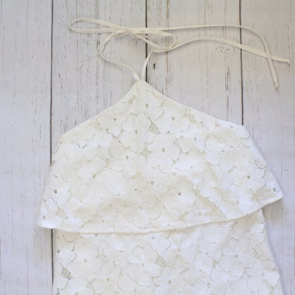 Trina Turk White Lace Halter Dress - Picture 11 of 16